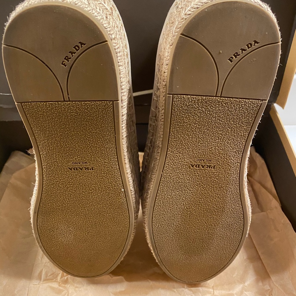 PRADA Suede Espadrille Chukka Boots Size 39.5 - Picture 14 of 14